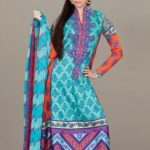 AquaChiffonDupattaDyedCambricShalwar.metershirt,.meterextrapanel,saparateembroideredneckline,metersatinborder,meterjacquardborder.PriceRs.,