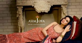 Asim Jofa Raw Silk Charmeuse Collection