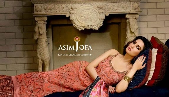 Asim Jofa Raw Silk Charmeuse Collection