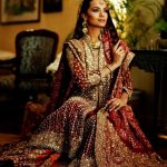 Amina Sheikh model in Wedding maxi lehenga by Bunto Kazmi