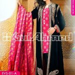 Gul Ahmed Embroidered Silk Velvet Coat Collection