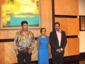 Satish Reddy Shrutika Gupta With Chirag Bangeria