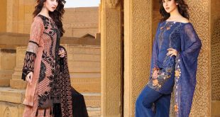 Motifz Embroidered Crinkle Chiffon Collection 2017