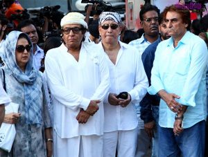 Ranjeet with his wife Nazneen Bedi, Danny Denzongpa and Ali Khan