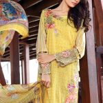 1572-DAISY-YELLOW EMBROIDERED LAWN UNSTITCHED 5,790