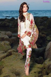 1577-SPRING-WHITE EMBROIDERED LAWN UNSTITCHED 5,790