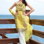 1578-CITRON-YELLOW EMBROIDERED LAWN UNSTITCHED 5,790