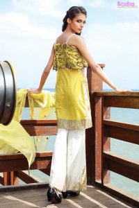 1578-CITRON-YELLOW EMBROIDERED LAWN UNSTITCHED 5,790