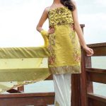 1578-CITRON-YELLOW EMBROIDERED LAWN UNSTITCHED 5,790