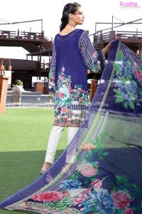 1583-DAZZLING-BLUE EMBROIDERED LAWN UNSTITCHED 5,790