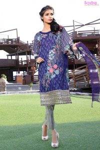 1583-DAZZLING-BLUE EMBROIDERED LAWN UNSTITCHED 5,790