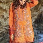 1585-BURNT-ORANGE EMBROIDERED LAWN UNSTITCHED 5,790