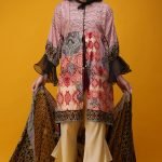 3PC Lawn Print with Net Dopatta PKR 2,495