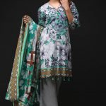 3PC Lawn Print with Net Dopatta PKR 2,495