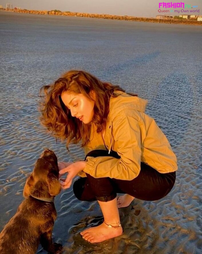 Alizeh Shah on beach