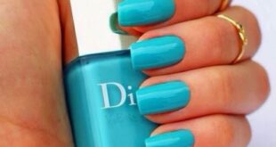 Turquoise Blue: nail enamel colors for summer 2021