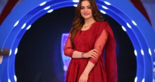 Aiman Khan in Red Dress